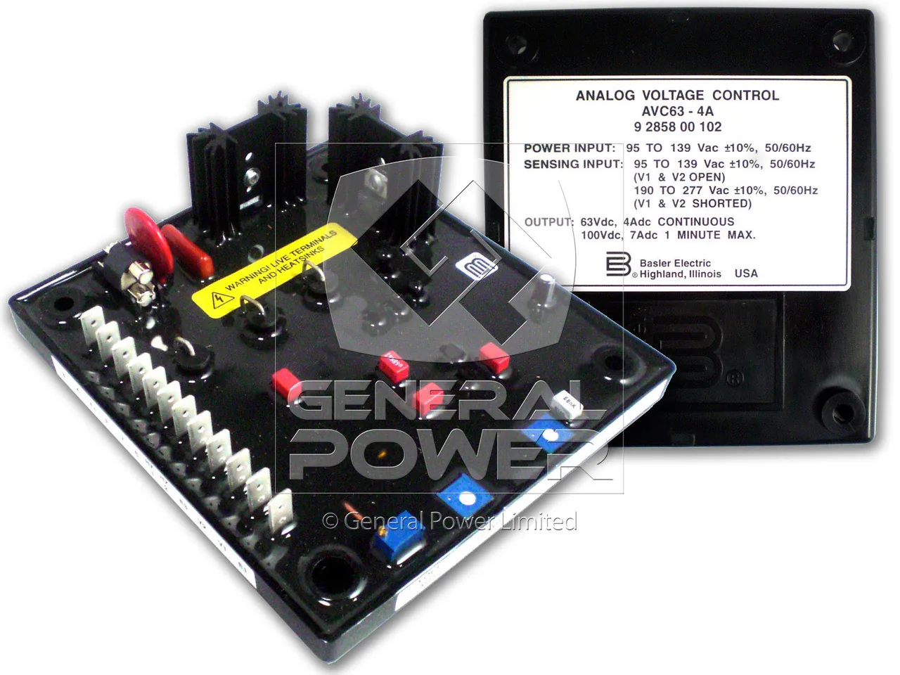 BASLER AVC63-4A Analogue AVR | Voltage Regulator | Jinjia Power